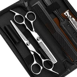 IMANS ENTERPRISES IE-BK-0299 Kit de ciseaux à cheveux professionnels en acier inoxydable, ciseaux de coiffure, ensemble d'outils de coiffure pour salon de coiffure - Product Image 3