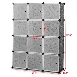 Organizador de Almacenamiento Portátil de 12 Cubos para Armario, Contenedores de Almacenamiento Personalizables - Product Image 6