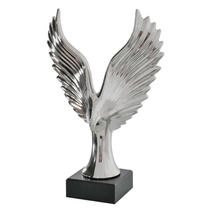 Desktop Sculpture <b>Figure</b> Ornaments Gold Plated Metal Leave Abstract Sculpture on Base Home and Office Decorative - Product Image 6