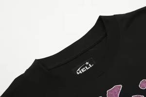 Camiseta de Alta Calidad con Lavado Ácido y Efecto Desgastado 2026, Estampado Gráfico de Verano, Top Personalizado de Estilo Urbano, Algodón, Estilo Hip Hop, Color Sólido - Product Image 4