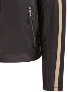 Blouson de motard en cuir de luxe pour homme, manteau de motard haut de gamme en cuir véritable, service d'échantillons OEM ODM disponible - Product Image 4