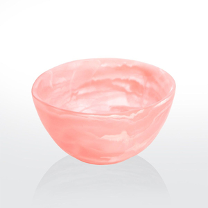 ชามเรซิ่นลายหินอ่อนสีชมพู ลายวนตกแต่ง สำหรับเสิร์ฟอาหาร ตกแต่งบ้านสไตล์โมเดิร์น ทนทานและปลอดภัยสำหรับอาหาร เหมาะสำหรับเป็นของตกแต่งกลางโต๊ะ - Product Image 1