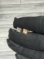Boucles d'oreilles clous en diamant de laboratoire taille princesse, or massif 9 carats, bijoux d'oreille pour femme, pour mariage, fiançailles, cadeau