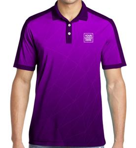 Venta al por mayor de fábrica directamente 100% poliéster logotipo personalizado sublimación impresión Dry Fit transpirable suave polos para hombres - Product Image 2
