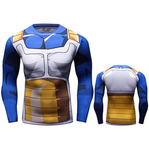 Camiseta Deportiva de Compresión Transpirable de Manga Corta para Hombre, Inspirada en el Anime, con Estampado Digital, Protección contra Rozaduras, Logotipo Personalizado - Product Image 4