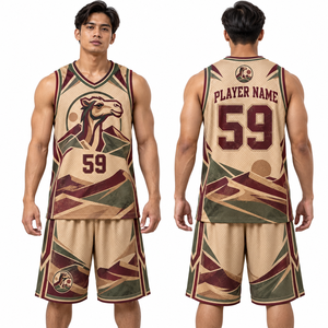 Tenues de basketball de compétition : Maillots et shorts essentiels pour le jeu récréatif – Échantillon d'uniformes de basketball pour athlètes - Product Image 1