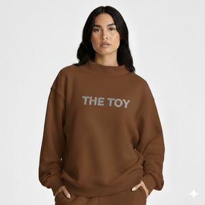 Pull en polaire chaud pour femme à col montant, avec une sensation douillette et une coupe décontractée, idéal pour les superpositions hivernales et les tenues décontractées en extérieur. - Product Image 5