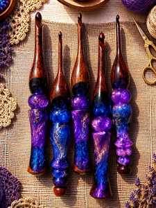 Wholesale Luxury Swirl Resin Knitting Needles Hand-Polished <b>Crochet</b> <b>Hook</b> Eco-Friendly DIY Crafting Tools for Hand Knitting - Product Image 4