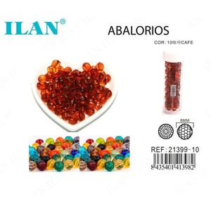 Perline Sferiche ILAN da 8mm Colore Caffè per Creazione di Gioielli - Product Image 1