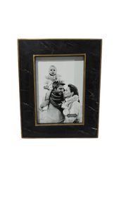 Stone Era Premium <b>Black</b> Marble <b>Photo</b> <b>Frame</b> with Gold Brass Edge Detail for Lightweight Wall Mount Handmade Gift - Product Image 4
