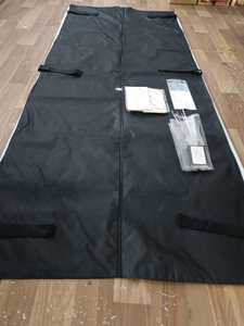 Sac mortuaire forensique noir en PVC Fingerprint Master avec fermeture éclair et sangles pour l'emballage funéraire - Product Image 1