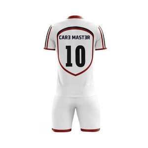 ชุดยูนิฟอร์มฟุตบอลขายส่ง คุณภาพสูง เป็นมิตรกับสิ่งแวดล้อม ทนทาน โพลีเอสเตอร์ 100% น้ำหนักเบา ระบายอากาศได้ดี เสื้อเจอร์ซีย์แบบสั้น ปรับแต่งได้ - Product Image 2