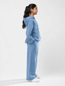 ONETEN APPARELS Conjunto Deportivo Unisex de Invierno con Sudadera con Capucha y Pantalones Deportivos con Estampado de Puntos Azules, Cintura Elástica de Spandex, Atuendo Informal - Product Image 3