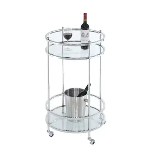 Premium Modern Safe Ceramic Plant Eco-Friendly <b>Utility</b> Serving Trolley Hotel Catering Service Luxury Wine <b>Bar</b> Cart Rolling - Product Image 3