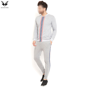 Outdoor Clothing Men Jogger <b>Set</b> Blank Cotton Fleece Best Product Fabric Tracksuit Customized Men's Sweatsuit - Product Image 3