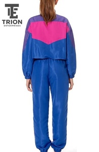 Premium Quality Nylon <b>Tracksuit</b> Set Zip-up Jacket Lightweight <b>Waterproof</b> Breathable Windbreaker Set Training <b>Tracksuit</b> Women - Product Image 2