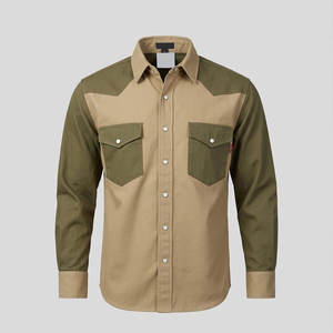 Camisa de Trabajo REXWELL SPORTS para Hombre, 100% Algodón, Resistente a las Llamas, Certificada, con Logotipo Personalizado, Ropa de Protección - Product Image 1