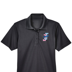 Camisa Polo Negra para Mujer con Botones, Diseño Bordado, Manga Corta, Cuello Camisero, Mezcla de Algodón, Ropa Casual de Golf y Negocios - Product Image 6