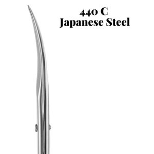 Ciseaux de manucure professionnels en acier inoxydable courbés et droits de haute qualité, pour coupe des cuticules et des ongles, pour droitiers - Product Image 6