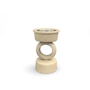 Quemador de incienso de metal con diseño geométrico de lujo, moderno y acanalado, para Oud y Bakhoor, ideal para decoración del hogar en el Golfo, meditación y como regalo para Ramadán. - Product Image 6