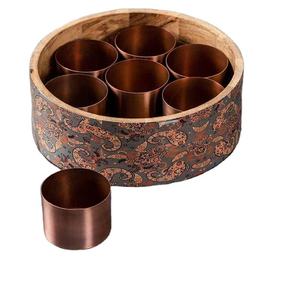 Hot Sale Multipurpose Wooden Handcrafted Round Storage <b>Box</b> for Spices <b>Herbs</b> Tea Coffee and Dry Ingredients Available For Sale - Product Image 1