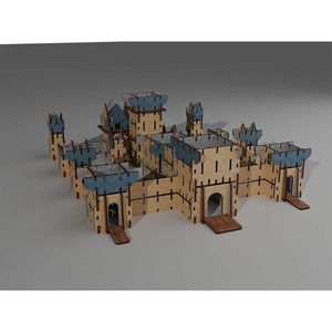 Ensemble de construction de château moderne – Blocs en pierre, tours, murs et accessoires pour des jeux de construction créatifs - Product Image 3