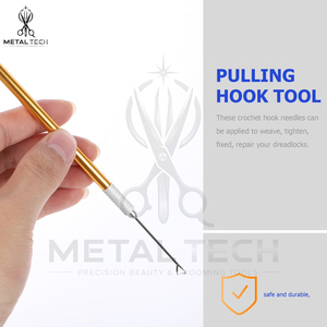 Professional Metal Handle Hair Extension Loop <b>Needle</b> Kit Micro Ring <b>Threader</b> Wire Pulling Hook Tool Set Salon Supplies Wholesale - Product Image 5
