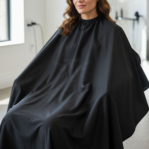 เสื้อคลุมสำหรับแต่งผมแบบมืออาชีพเสื้อคลุมทำจากวัสดุเนื้อนุ่มเนียนสำหรับร้านตัดผมทรงยาวสวมใส่สบาย - Product Image 2