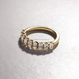 IGI/GIA Lab Grown Cut Diamond Vintage 14k jaune mariage/bague de fiançailles unisexe or blanc fin pour anniversaire fête-digne - Product Image 3