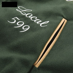 Veste universitaire brodée MMDANBR pour homme, design avec patchs en cuir PU, logo au dos, col rabattable, coupe classique, automne - Product Image 6