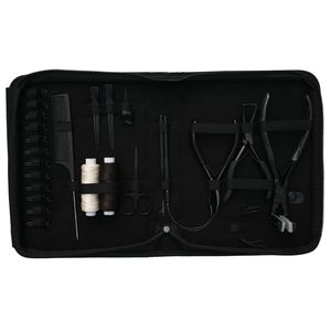Professional Hair Extension Tools Kit Microbeads Crimping Remover TapeIn Plier Keratin Bond Cutter Hook Loop <b>Comb</b> <b>Parting</b> Finger - Product Image 1
