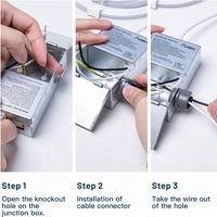 Conectores de Cable de Plástico No Metálicos con Revestimiento Gris de 3/4'' y 1/2'', Estilo a Presión, Retardantes de Llama