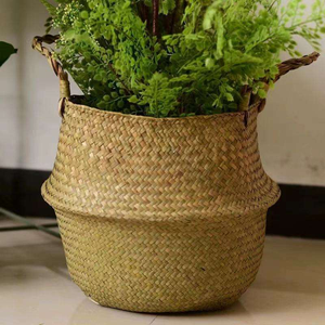 Panier de rangement carré en jonc de mer de haute qualité, tressé en paille et rotin, pour la lessive, vente en gros 2026 - Product Image 5