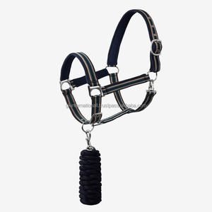 Vente en gros de licous de cheval personnalisés de haute qualité licou pratique pour chevaux collier de tête équine 100% sangle en nylon licou de designer - Product Image 1