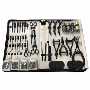 Kit d'outils multifonctionnels pour extensions capillaires 2026 – Meilleure vente : Pinces robustes, ciseaux de coupe, bobines de fil, aiguilles et pinces - Product Image 1