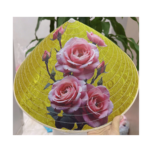 Natural Palm <b>Leaf</b> Bamboo Conical Hat Handmade For Farming Beach Travel Cultural Events Vietnam Traditional Craft - Product Image 1