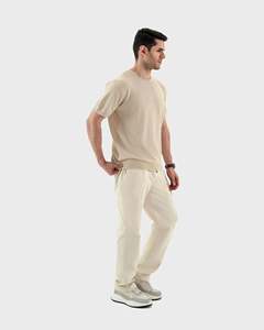 เสื้อยืดแขนสั้นผู้ชายทรงหลวมไหล่ตก พิมพ์ลายได้ตามสั่ง รับผลิตแบบ OEM - Product Image 5