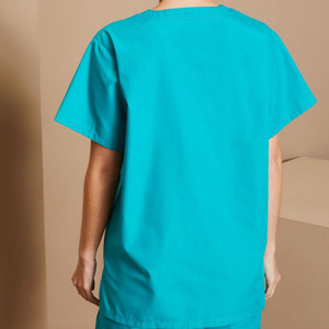 Ensemble de blouses médicales unisexes personnalisables avec logo, extensibles, respirants, col montant, ajustés, 2 pièces, pour médecins, infirmières et personnel soignant - Product Image 2