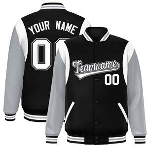 Chaqueta Universitaria Unisex de Alta Calidad para Hombre y Mujer, Chaqueta de Béisbol con Estampado Personalizado - Product Image 4