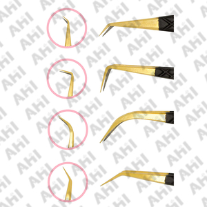 Pinzas para Pestañas con Punta de Fibra de Acero Inoxidable, Antiestáticas, Duraderas, con Punta Serrada, para Extensión de Pestañas, Marca Privada Personalizada - Product Image 5