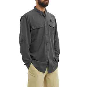 Camisa de Pesca para Hombre, Personalizable, Holgada, de Manga Larga, Cortavientos, Ligera, con Protección Solar UPF 50 UV, 100% Poliéster, de Alta Calidad - Product Image 4