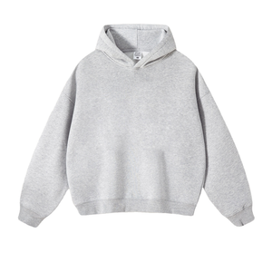 Custom <b>Men</b> Heavyweight Blank Oversized Streetwear Hoodie Wholesale Cotton Drop Shoulder Plain <b>Pullover</b> Fleece Supplier Loose Fit - Product Image 5