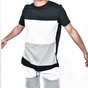 Ensemble deux pièces pour homme tendance, t-shirt à manches courtes en coton respirant et short assorti, idéal pour les loisirs, la détente ou le fitness - Product Image 1