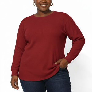 Camiseta de Verano para Mujer, Talla Grande, 100% Algodón Jersey, Diseño a Cuadros, Teñida, Clásica, Casual, Holgada, de Secado Rápido, Cómoda y Elegante - Product Image 1