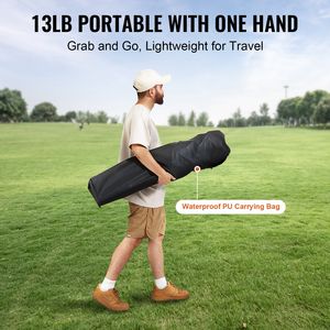 Sedia pieghevole da campeggio portatile nera per adulti con retro lombare per esterni Quad imbottito per poltrone con tasche laterali portabicchieri - Product Image 6