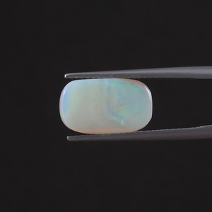 โอปอลธรรมชาติคุณภาพสูง รับรองโดย IGI สีขาว น้ำหนัก 3 กะรัต รูปทรงคุชชั่น ขนาด 14.5x8.5 มม. ขัดเงา ใช้น้ำมัน/แว็กซ์  เครื่องประดับอินเดีย - Product Image 3