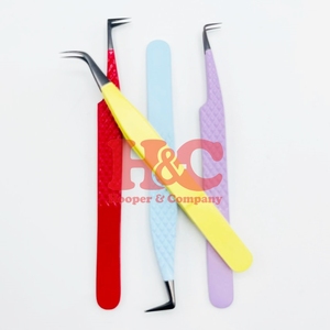 แหนบต่อขนตาแบบใหม่ 90 องศา แหนบต่อขนตาแบบวอลลุ่ม ปลายแหลมสีทอง ทำจากสแตนเลส ใช้งานได้ยาวนาน - Product Image 6