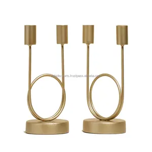 Porte-bougie artistique en métal pour accessoires de maison de luxe, en fer écologique pour maison moderne, Saint-Valentin, Zahid Exports - Product Image 3