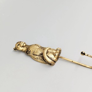 Gancho de pared de metal con forma de leopardo artístico, colgador decorativo elegante, adecuado para llaves, bolsos, toallas y decoración interior única para el hogar - Product Image 6