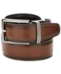 Men's Classic <b>Reversible</b> <b>Leather</b> <b>Belt</b> | Perry Ellis Portfolio - Product Image 2